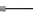 Destornillador mango en T hexagonal, 8 × 200 mm