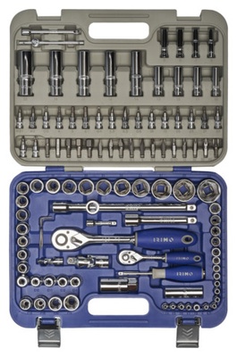 Juego de dados de 1/4"-1/2", 108 piezas