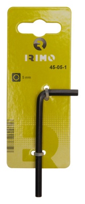 Llave tipo allen corta pavonada con clip para colgar, 2,5 mm